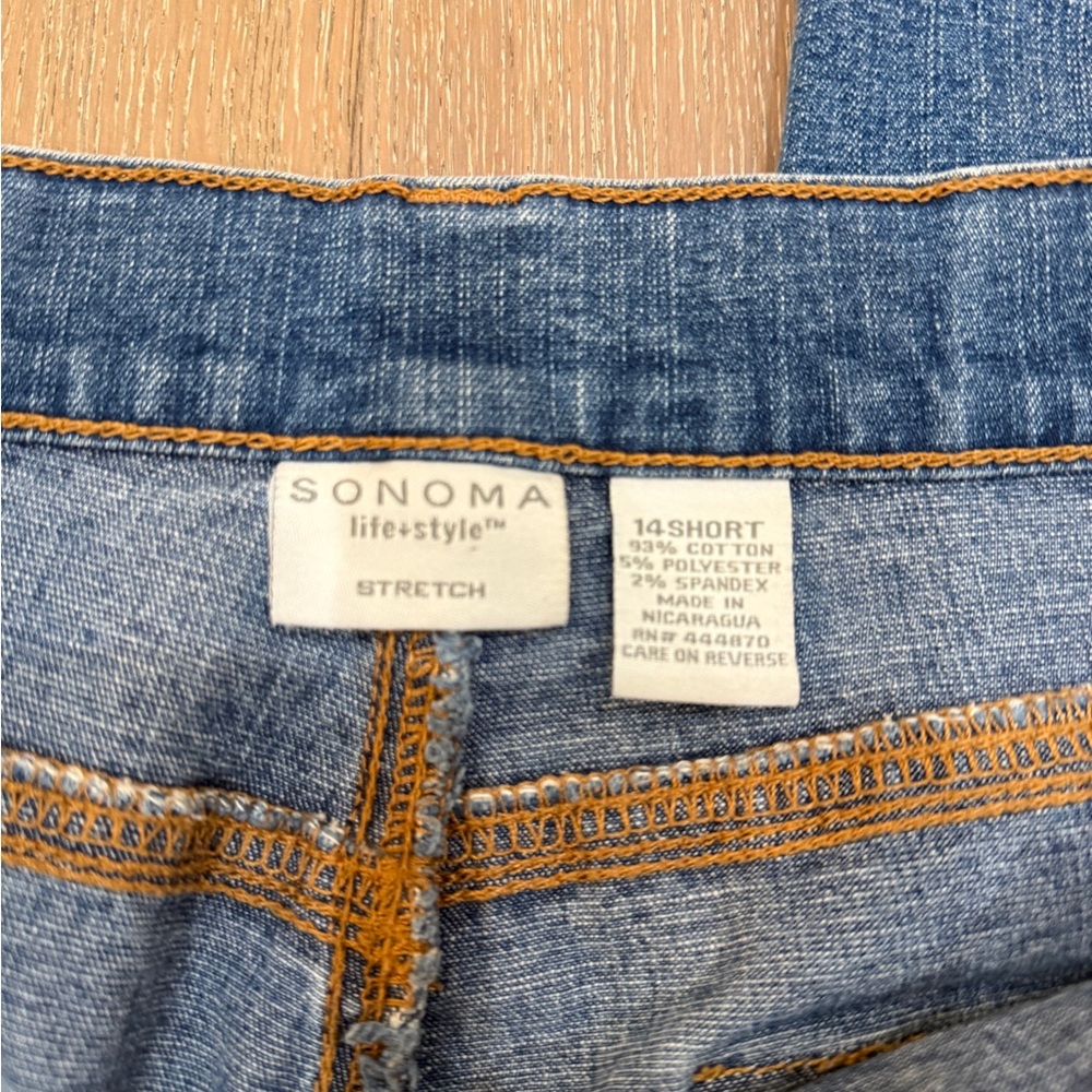 Vintage women’s denim jeans 14 short Sonoma life & style stretch - Picture 4 of 9